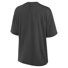 Boston Bruins Fanatics Women's Oversized Elements Raw Edge Future Ground T-Shirt Charcoal