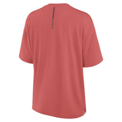 Detroit Red Wings Fanatics Women's Oversized Elements Raw Edge Future Ground T-Shirt Red