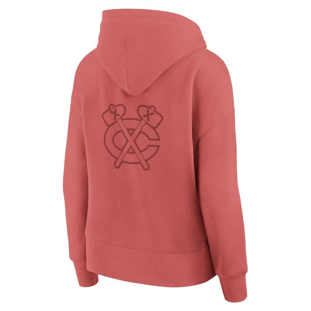 Chicago Blackhawks Fanatics Women's Elements Future Ground Subtle Tonal Pullover Hoodie Red