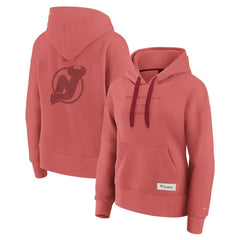 New Jersey Devils Fanatics Women's Elements Future Ground Subtle Tonal Pullover Hoodie Red