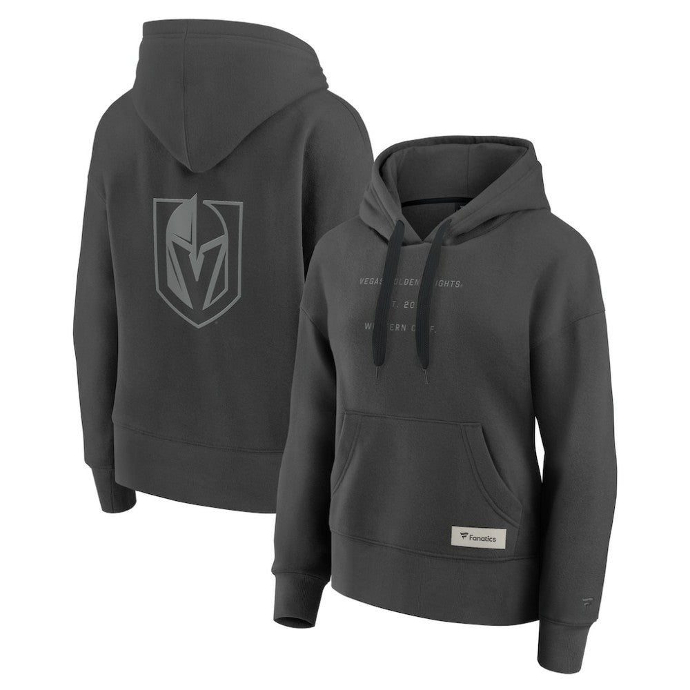 Vegas Golden Knights Fanatics Women's Elements Future Ground Subtle Tonal Pullover Hoodie Charcoal