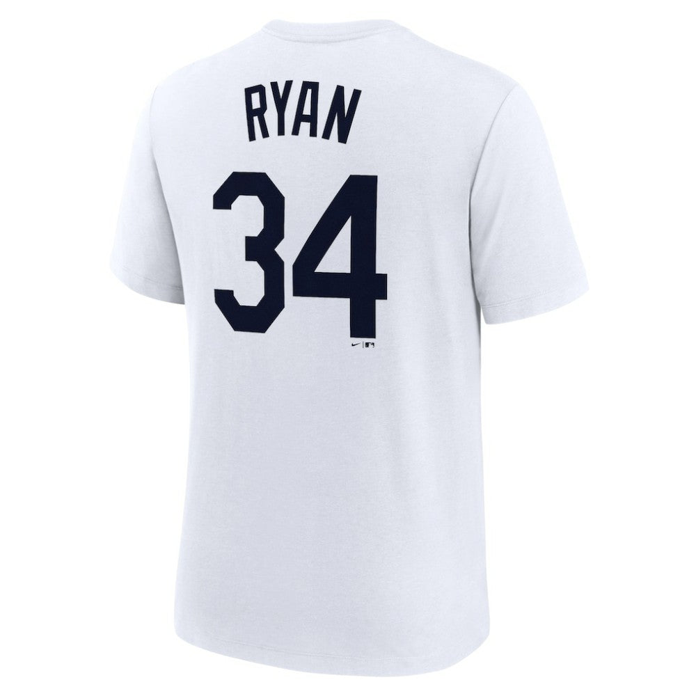 Nolan Ryan Houston Astros Cooperstown Collection Name & Number Tri-Blend T-Shirt White | Nike