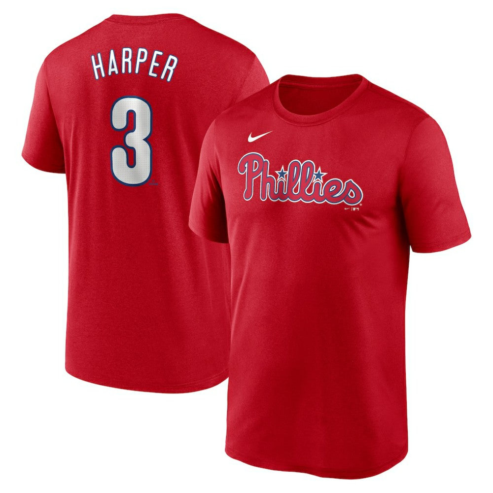 Bryce Harper Philadelphia Phillies Legend Name & Number Performance T-Shirt Red | Nike