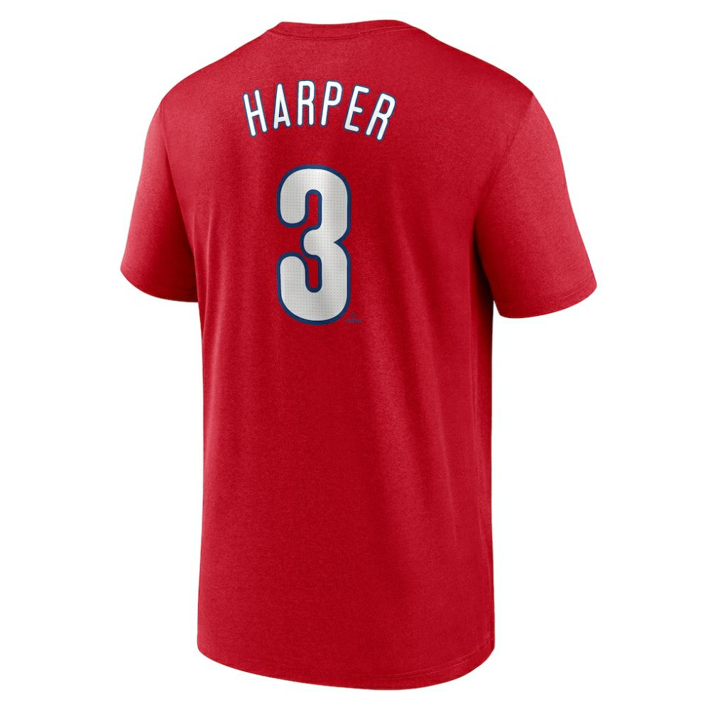 Bryce Harper Philadelphia Phillies Legend Name & Number Performance T-Shirt Red | Nike