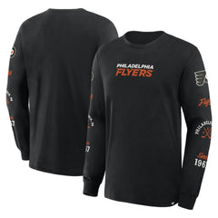 Philadelphia Flyers Fanatics Boxed In Legacy Long Sleeve T-Shirt Black
