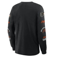 Philadelphia Flyers Fanatics Boxed In Legacy Long Sleeve T-Shirt Black