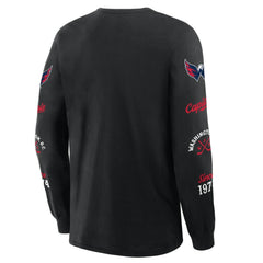Washington Capitals Fanatics Boxed In Legacy Long Sleeve T-Shirt Black