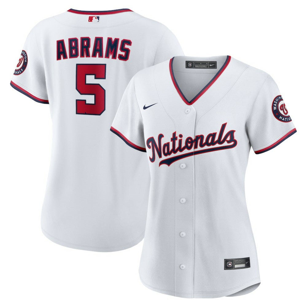 CJ Abrams Washington Nationals Women's Home Replica Player Jersey - White