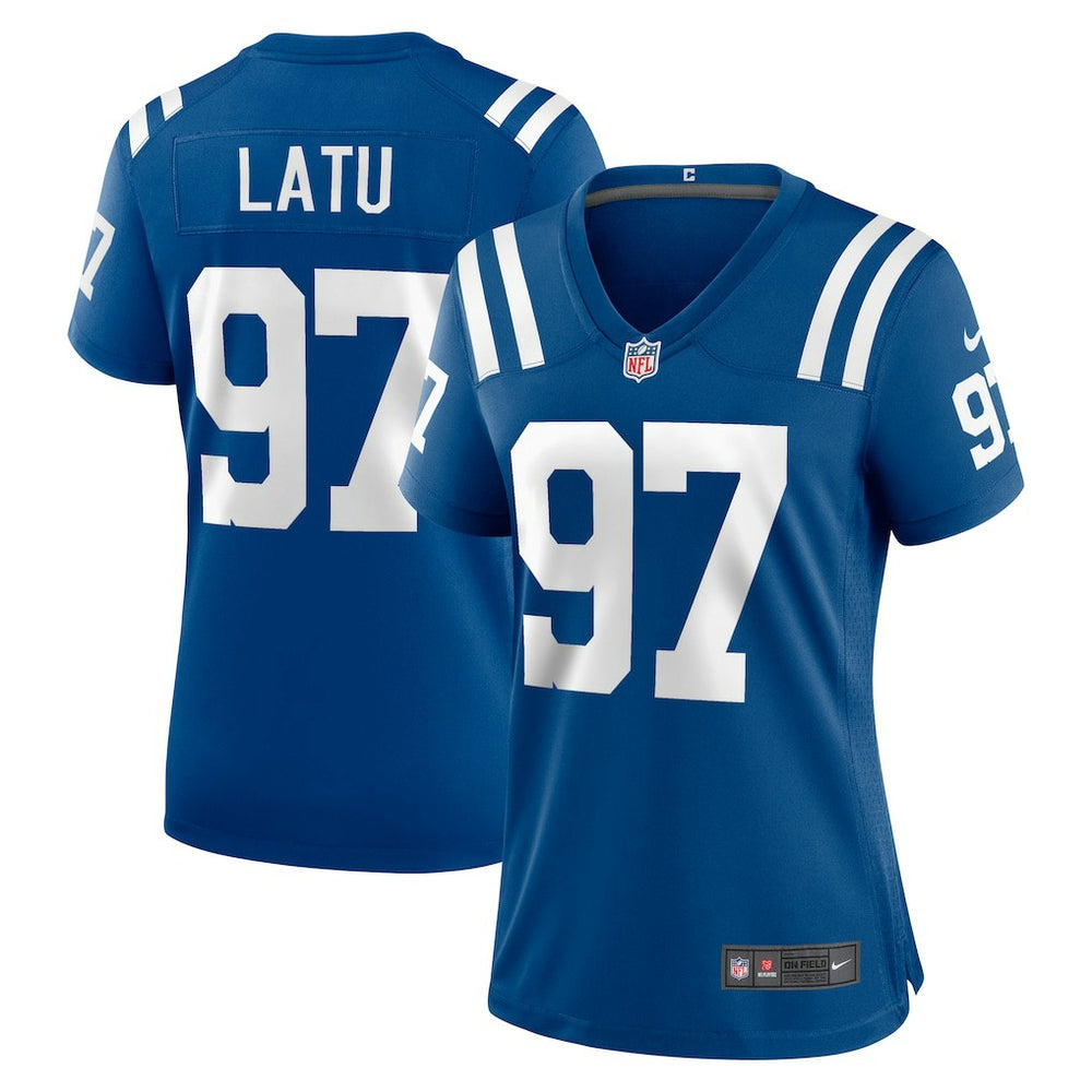 Laiatu Latu Indianapolis Colts Women's Game Jersey - Royal