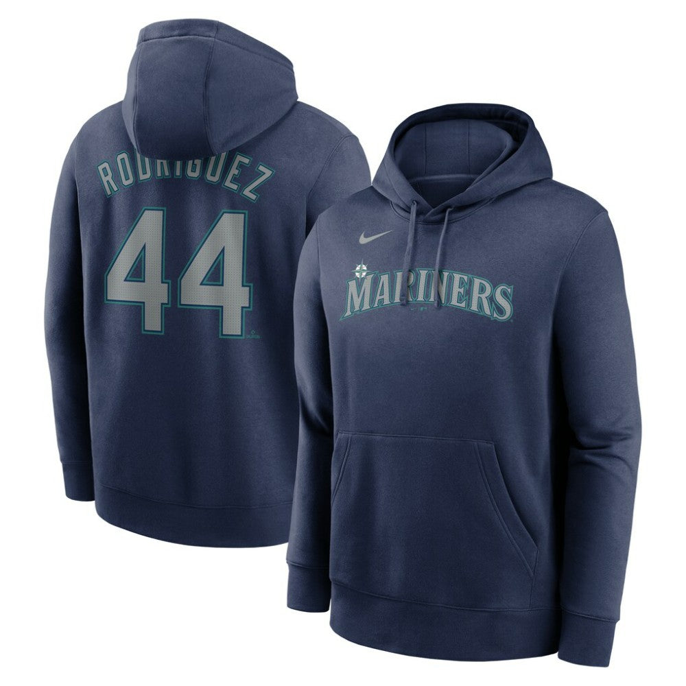 Julio Rodríguez Seattle Mariners Player Name & Number Club Fleece Pullover Hoodie Navy | Nike