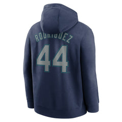 Julio Rodríguez Seattle Mariners Player Name & Number Club Fleece Pullover Hoodie Navy | Nike