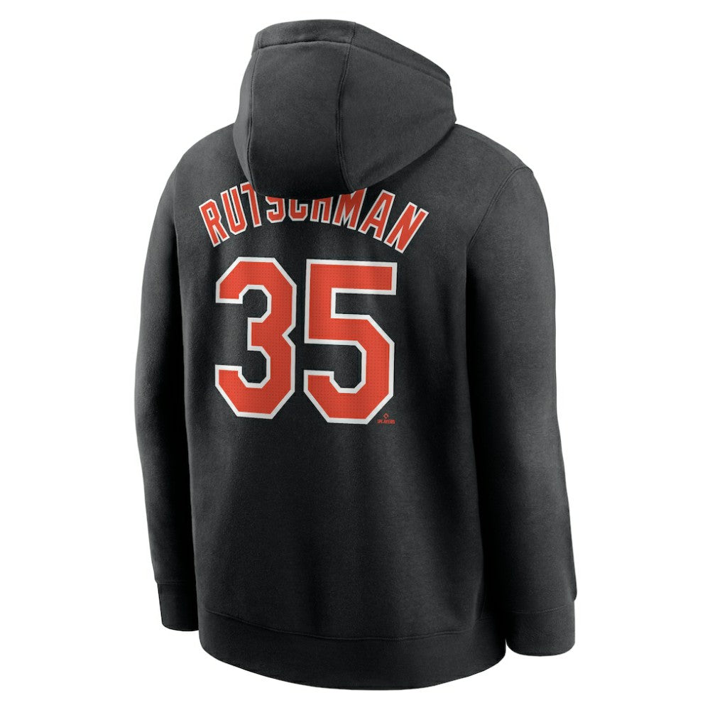 Adley Rutschman Baltimore Orioles Player Name & Number Club Pullover Hoodie Black | Nike
