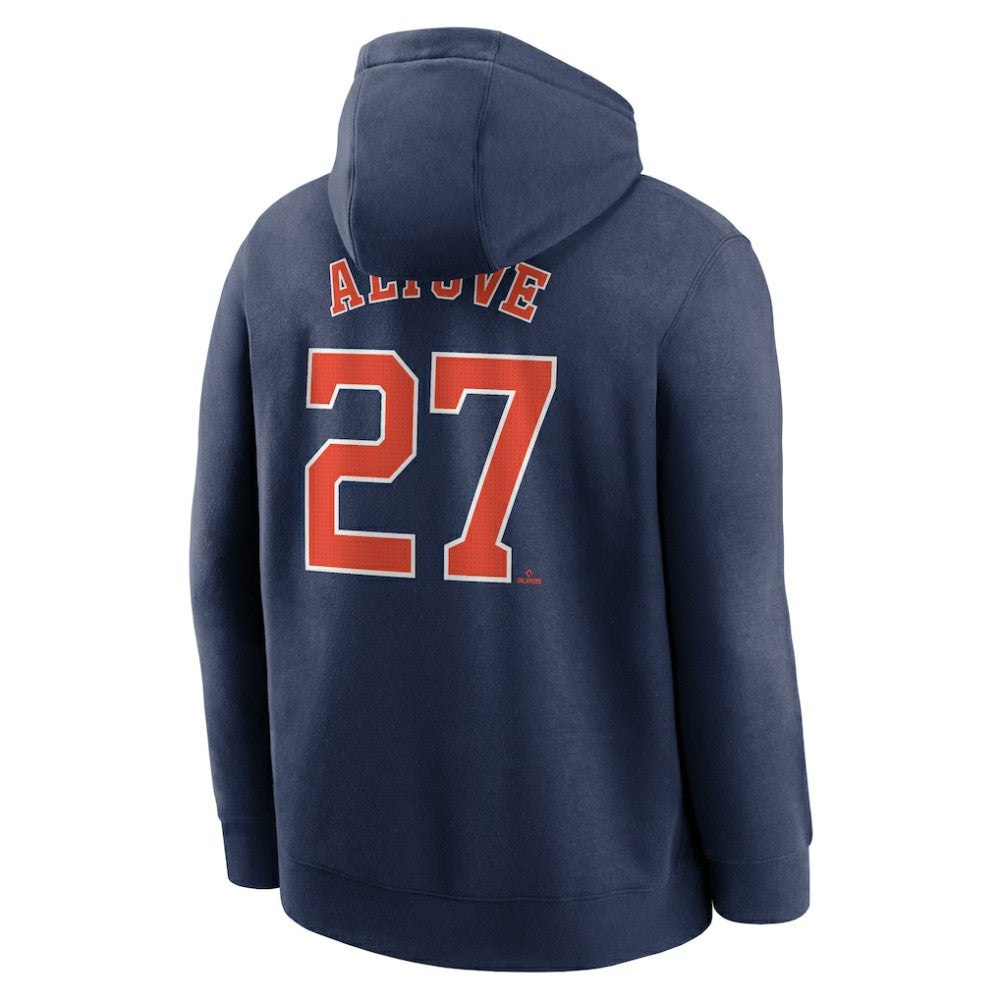 Jose Altuve Houston Astros Player Name & Number Club Fleece Pullover Hoodie Navy | Nike