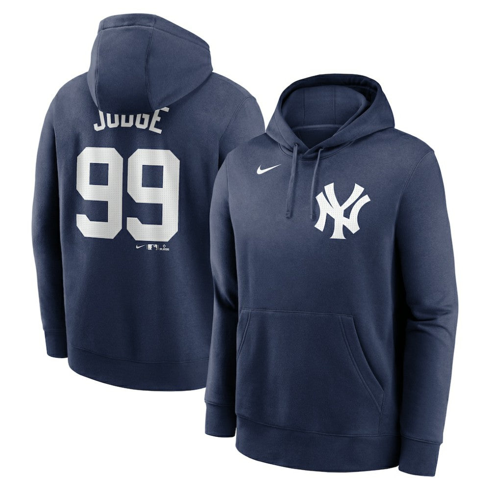 Aaron Judge New York Yankees Player Name & Number Club Pullover Hoodie Navy | Nike