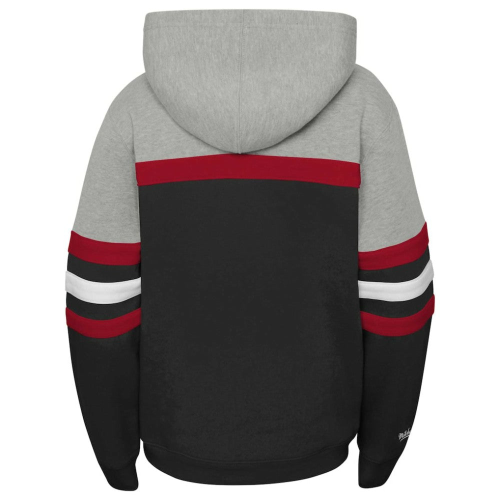 Detroit Red Wings Mitchell & Ness Youth Head Coach Pullover Hoodie Black