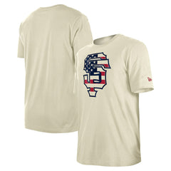 San Francisco Giants Americana Flag Fill T-Shirt Cream | New Era