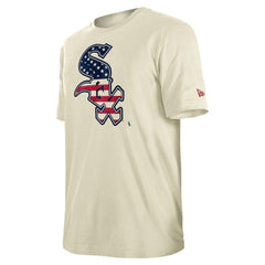 Chicago White Sox Americana Flag Fill T-Shirt Cream | New Era