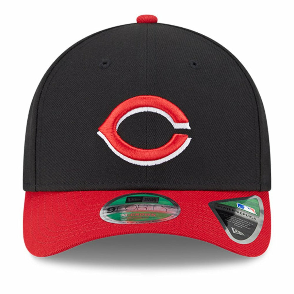 Cincinnati Reds Player Replica 9FORTY Adjustable Hat Black/Red | New Era