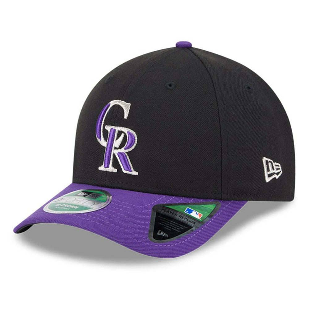 Colorado Rockies Player Replica 9FORTY Adjustable Hat Black/Purple | New Era
