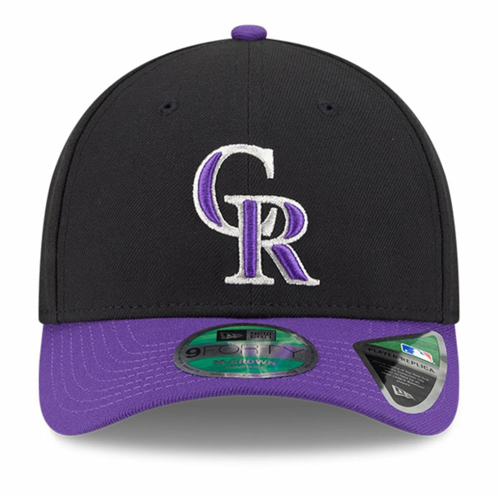 Colorado Rockies Player Replica 9FORTY Adjustable Hat Black/Purple | New Era