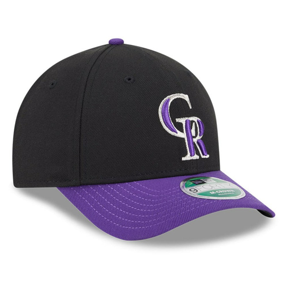 Colorado Rockies Player Replica 9FORTY Adjustable Hat Black/Purple | New Era