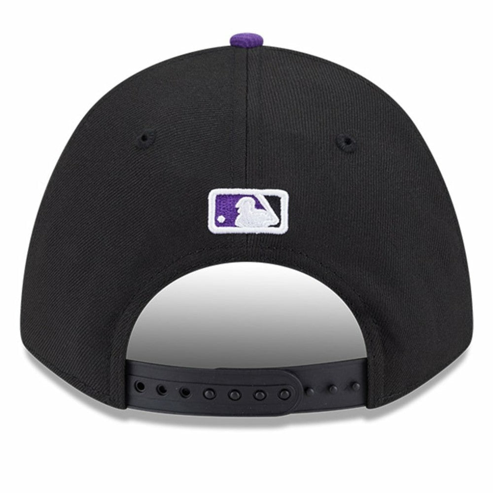 Colorado Rockies Player Replica 9FORTY Adjustable Hat Black/Purple | New Era