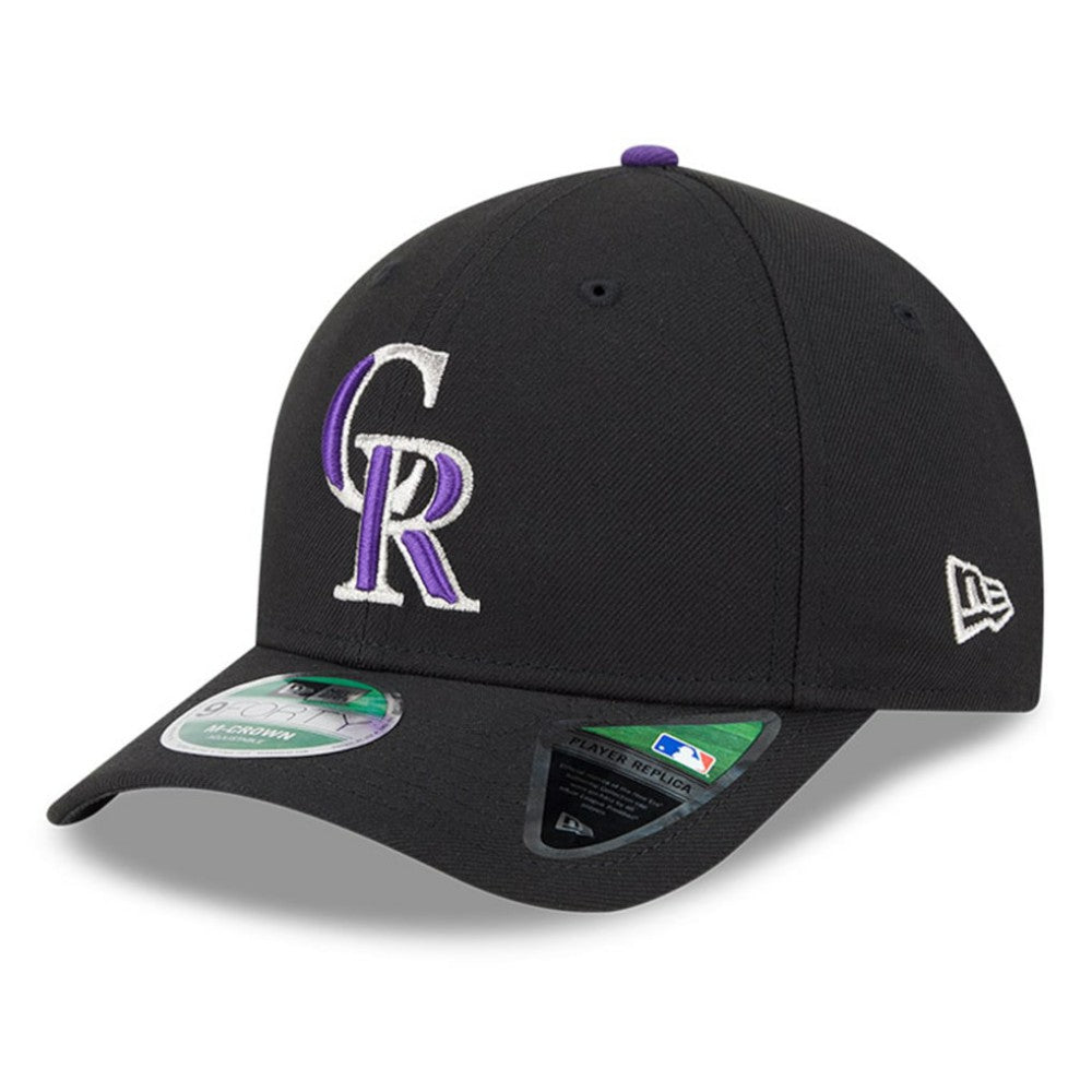 Colorado Rockies Player Replica 9FORTY Adjustable Hat Black | New Era