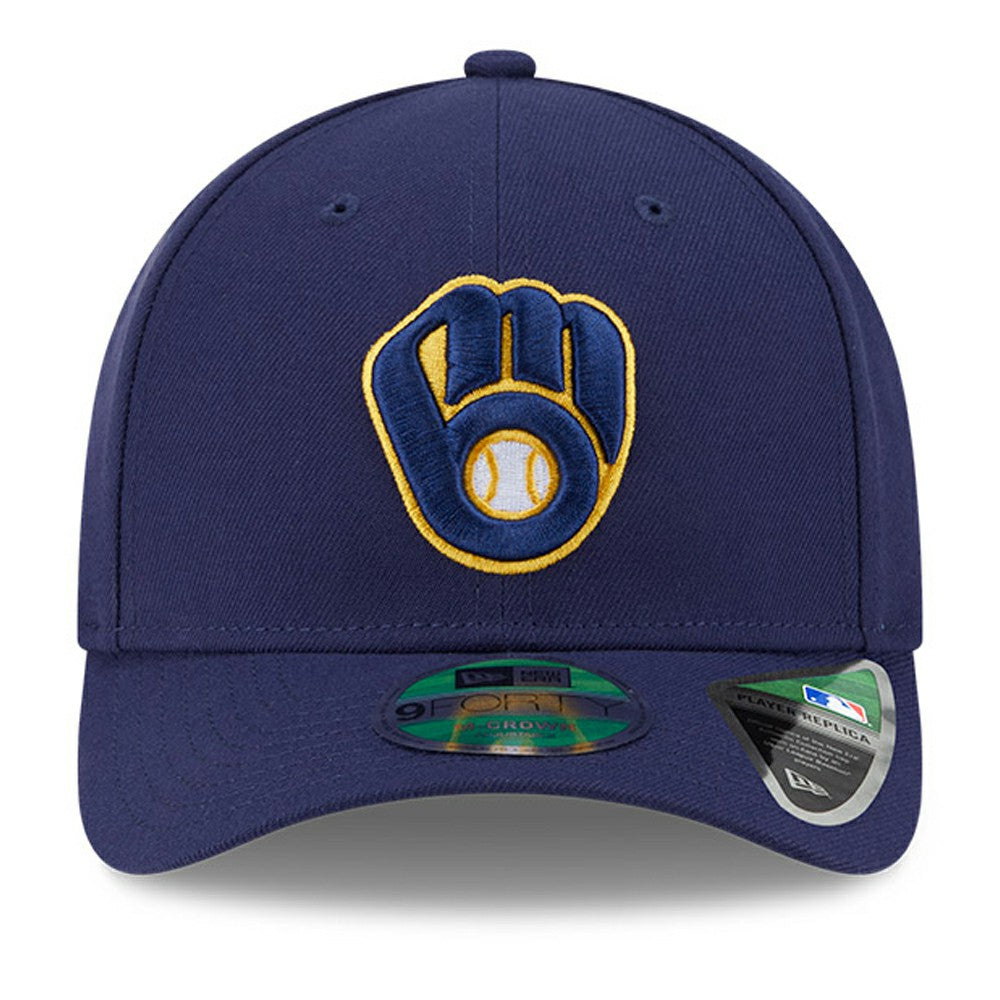 Milwaukee Brewers Player Replica 9FORTY Adjustable Hat Navy | New Era
