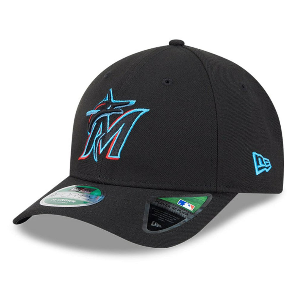 Miami Marlins Player Replica 9FORTY Adjustable Hat Black | New Era