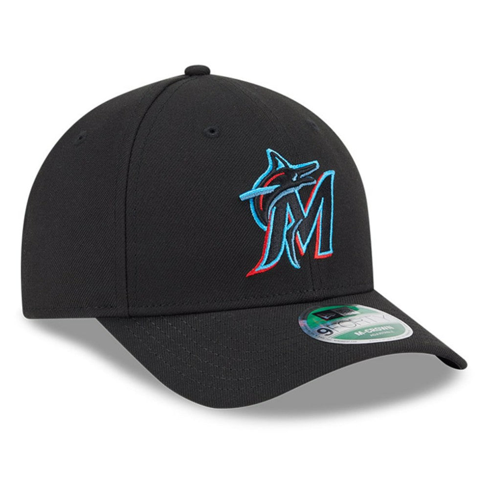 Miami Marlins Player Replica 9FORTY Adjustable Hat Black | New Era