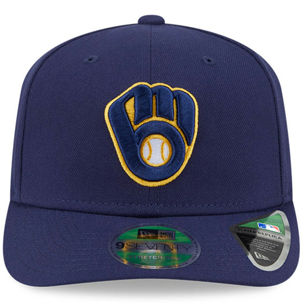 Milwaukee Brewers Player Replica 9SEVENTY Adjustable Hat Navy | New Era