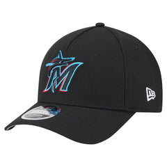 Miami Marlins 9FORTY M-Crown Adjustable Hat Black | New Era