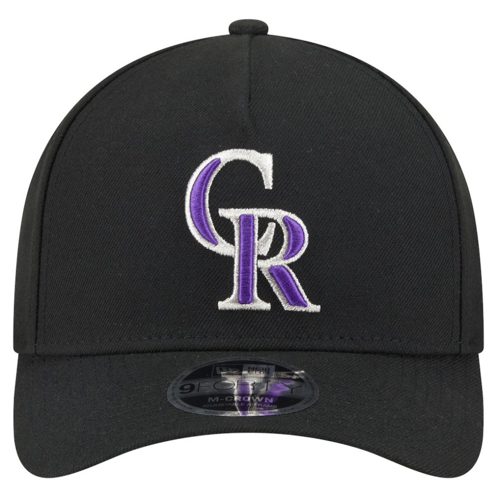 Colorado Rockies 9FORTY M-Crown Adjustable Hat Black | New Era