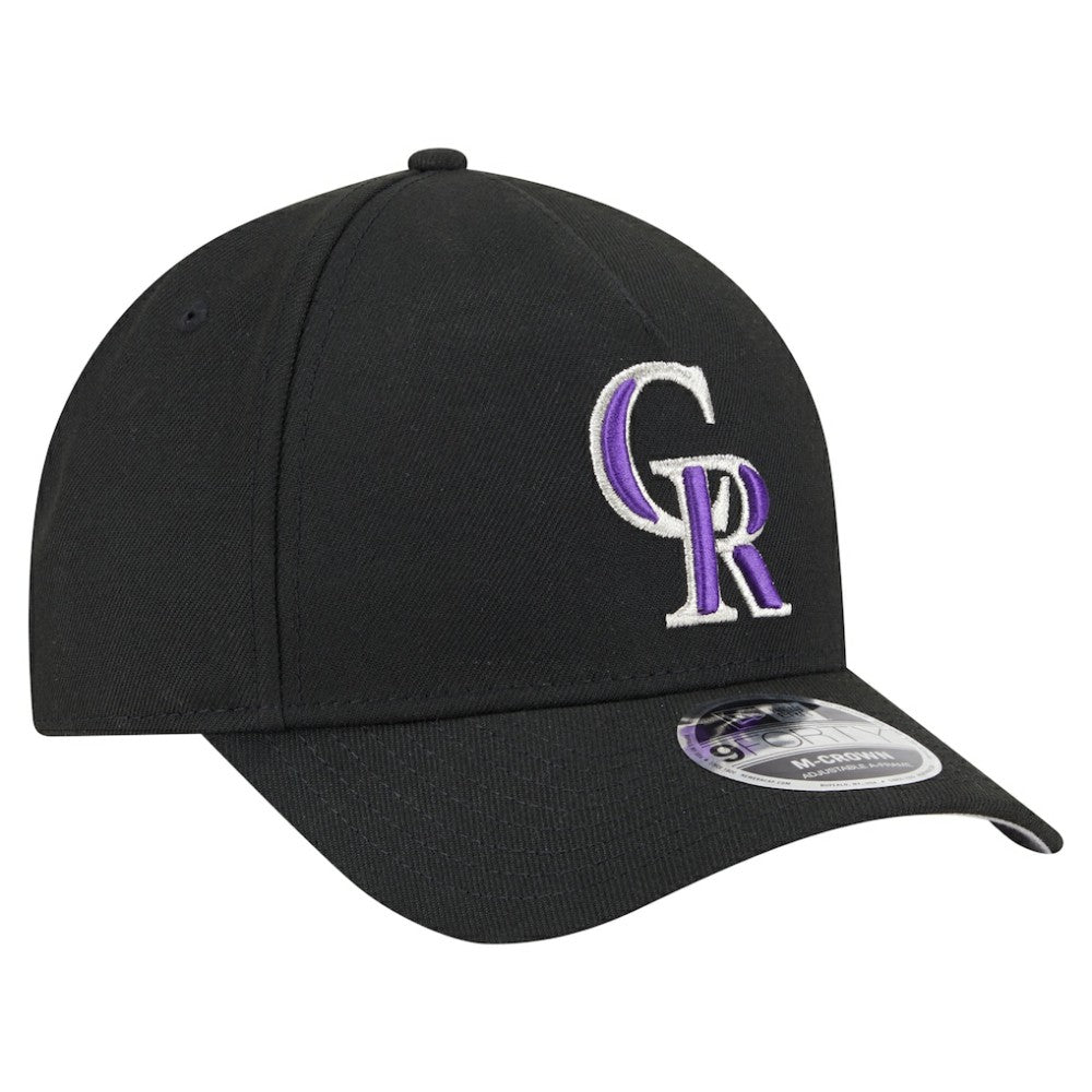 Colorado Rockies 9FORTY M-Crown Adjustable Hat Black | New Era