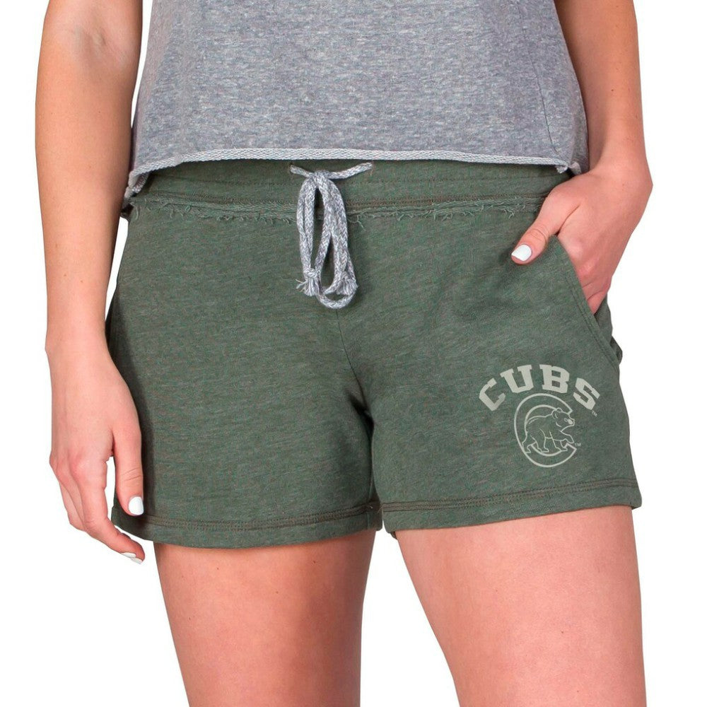 Chicago Cubs Concepts Sport Women's Mainstream French Terry Tri-Blend Shorts Green