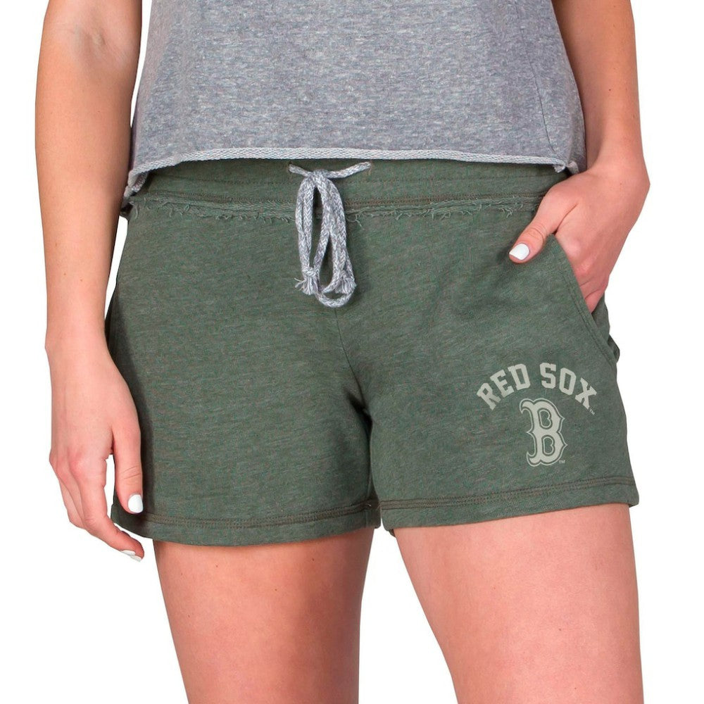 Boston Red Sox Concepts Sport Women's Mainstream French Terry Tri-Blend Shorts Green