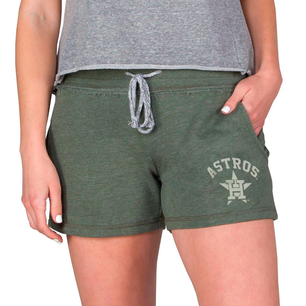 Houston Astros Concepts Sport Women's Mainstream French Terry Tri-Blend Shorts Green