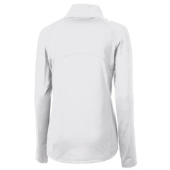 Minnesota Twins Cutter & Buck Women's Adapt Eco Knit Stretch Recycled Half-Zip DryTec Top White