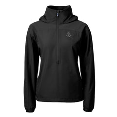 Boston Red Sox Cutter & Buck Women's Charter Eco Recycled Half-Zip Anorak Jacket Black