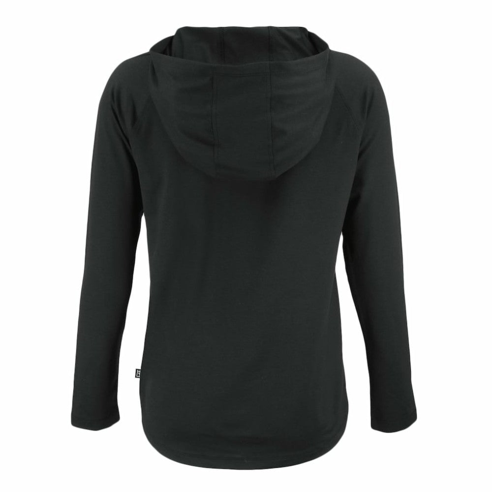 Boston Red Sox Cutter & Buck Women's Coastline Epic Comfort Eco Recycled Raglan Long Sleeve Hoodie T-Shirt Black