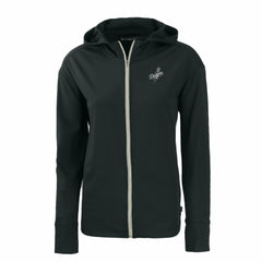 Los Angeles Dodgers Cutter & Buck Women's Daybreak Eco Recycled Full-Zip Hoodie Black