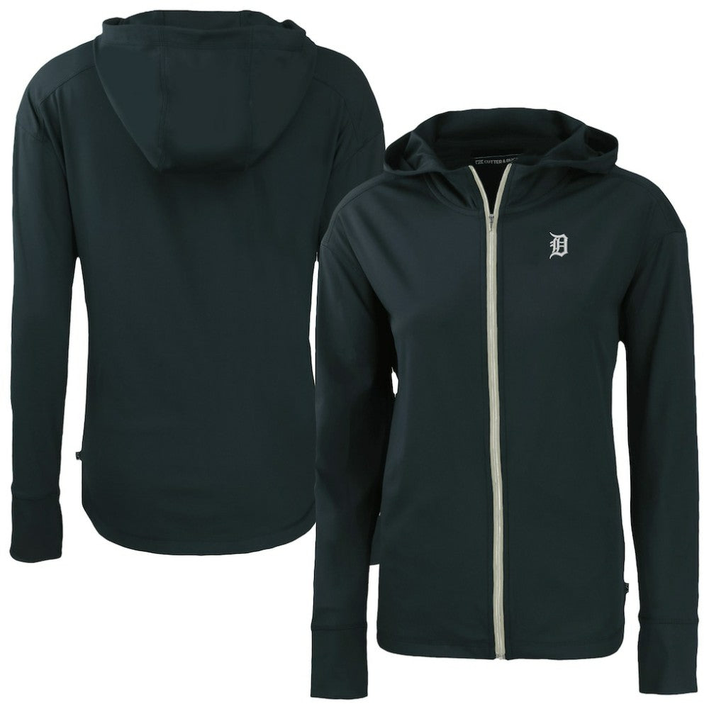 Detroit Tigers Cutter & Buck Women's Daybreak Eco Recycled Full-Zip Hoodie Navy