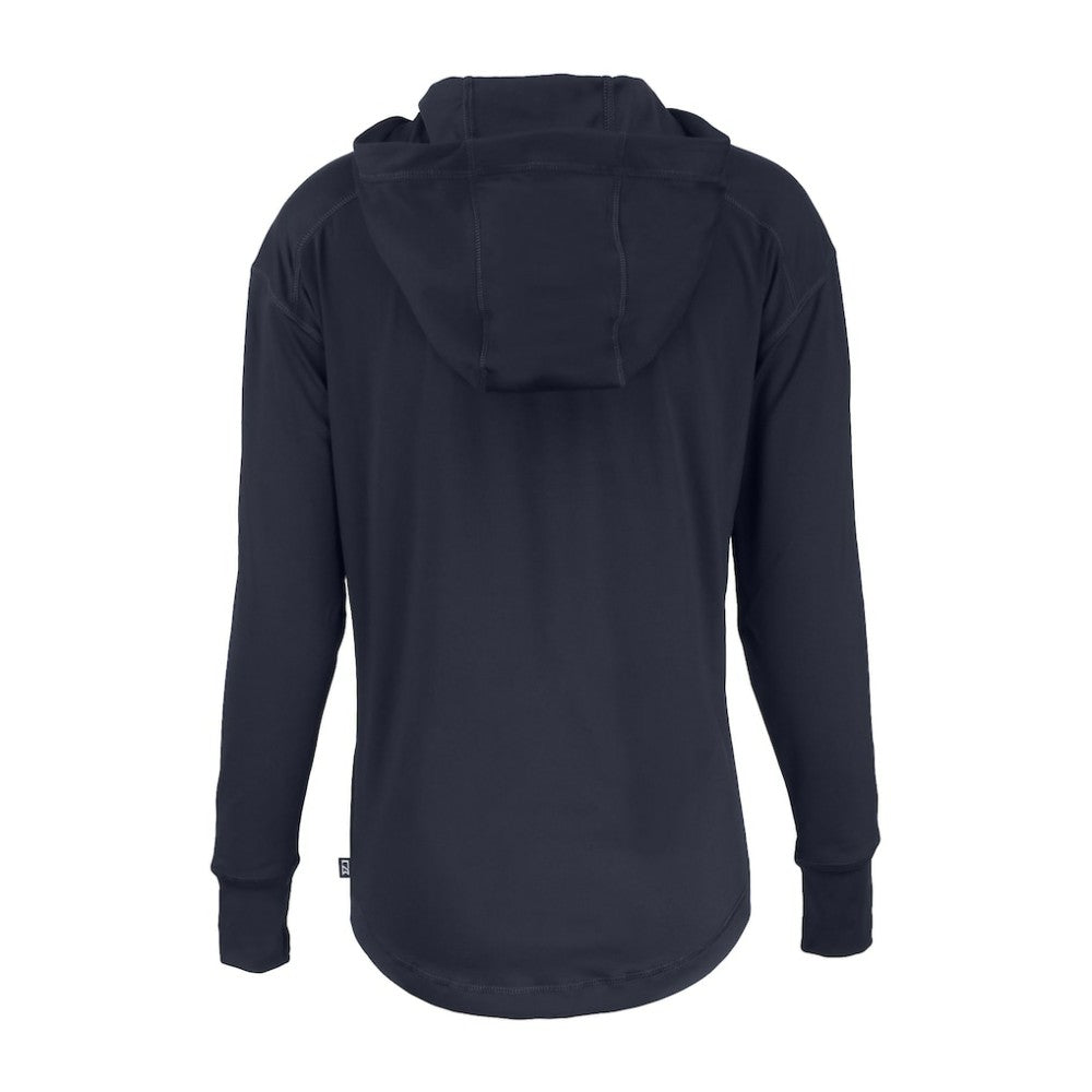 Minnesota Twins Cutter & Buck Women's Daybreak Eco Recycled Half-Zip Hoodie Navy