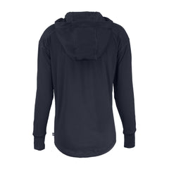 New York Mets Cutter & Buck Women's Daybreak Eco Recycled Half-Zip Hoodie Navy