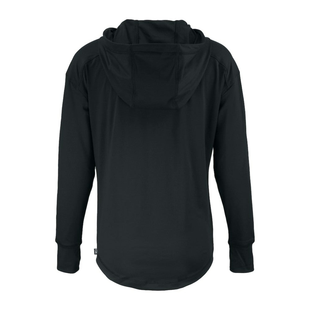 Baltimore Orioles Cutter & Buck Women's Daybreak Eco Recycled Half-Zip Hoodie Black
