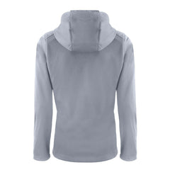 Minnesota Twins Cutter & Buck Women's Evoke Eco Softshell Recycled Full-Zip Hoodie Jacket Gray