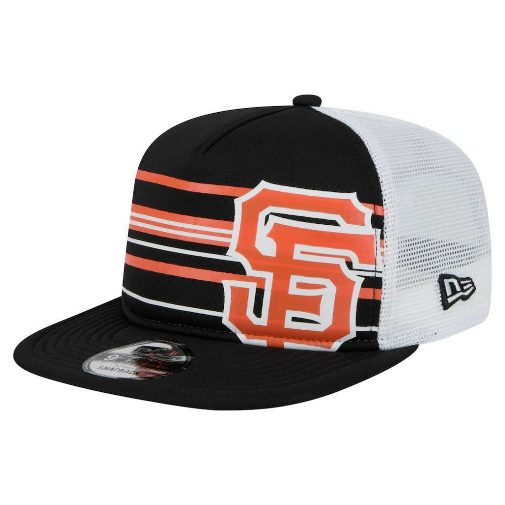 San Francisco Giants 9FIFTY A-Frame Trucker Snapback Hat Black | New Era