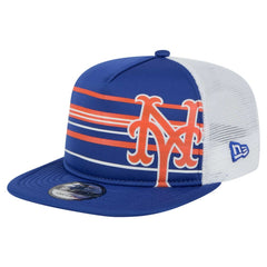 New York Mets 9FIFTY A-Frame Trucker Snapback Hat Royal | New Era