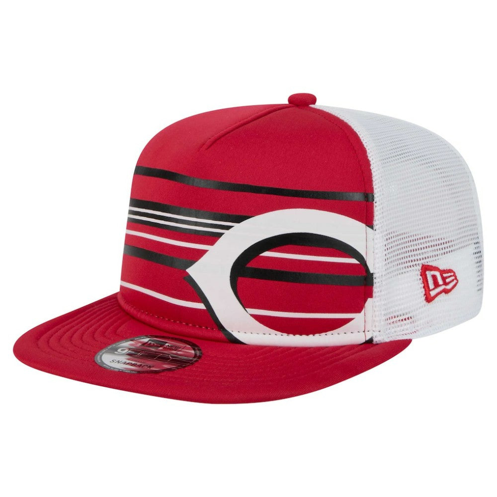 Cincinnati Reds 9FIFTY A-Frame Trucker Snapback Hat Red | New Era