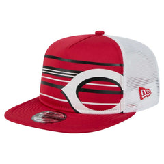 Cincinnati Reds 9FIFTY A-Frame Trucker Snapback Hat Red | New Era